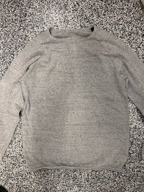 Lightweight Gray Crewneck Sweater